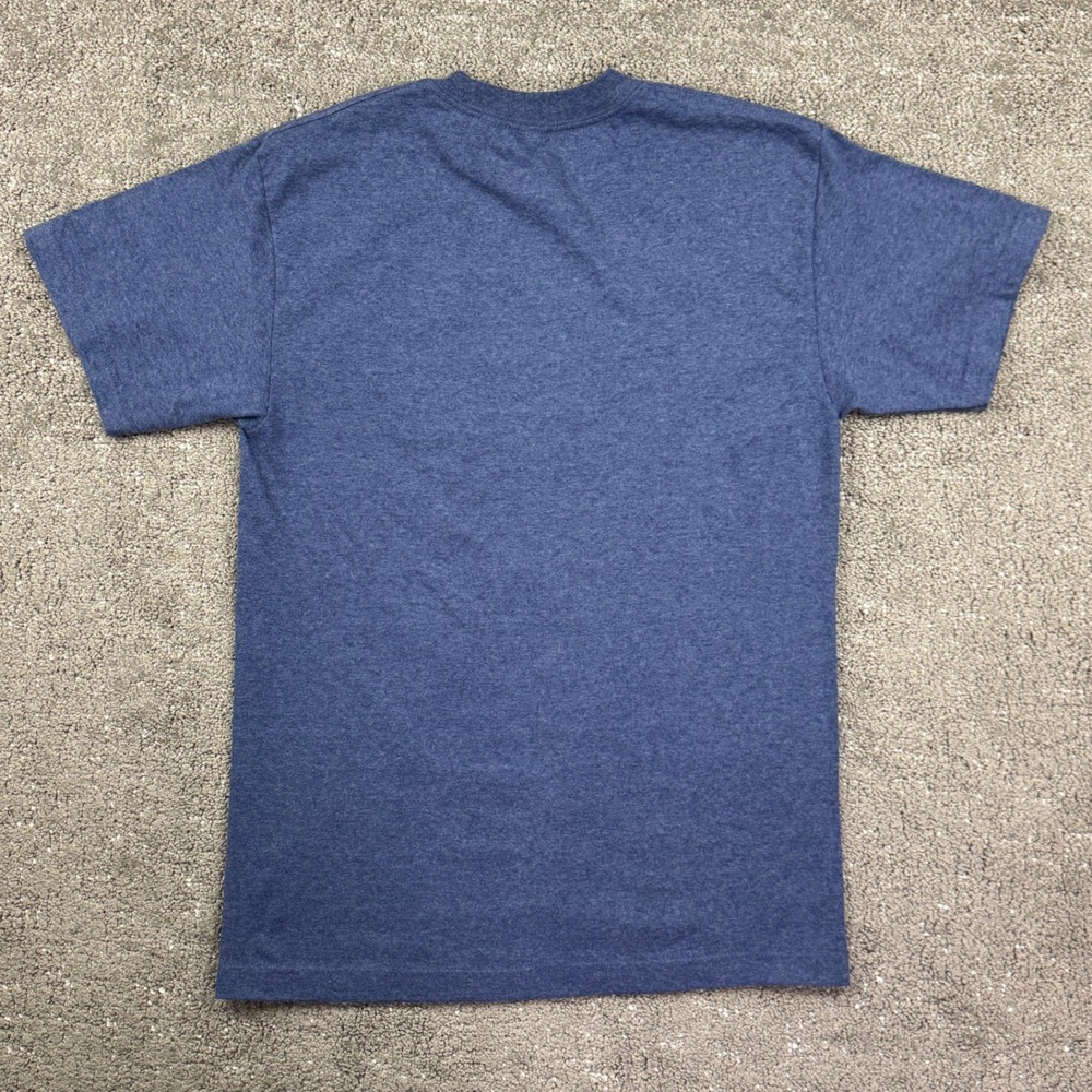 Vintage Hawaii T Shirt Mens M Blue Embroidered Palm Trees Sailboat Y2K AAA - Picture 3 of 6